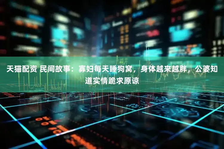 天猫配资 民间故事：寡妇每天睡狗窝，身体越来越胖，公婆知道实情跪求原谅